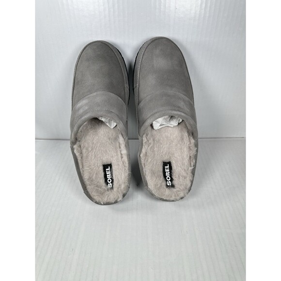 Size 9 SOREL Falcon Ridge II Scuff Gray (Quarry, Grill) Slippers Men's Slip In - Picture 6 of 8